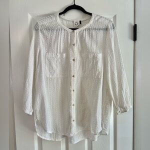 Anthropologie White Blouse